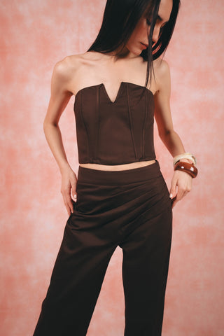 Mila Brown Top