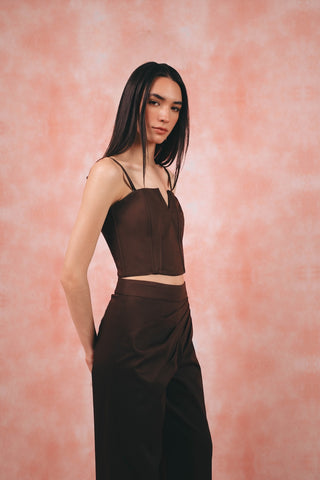 Mila Brown Top