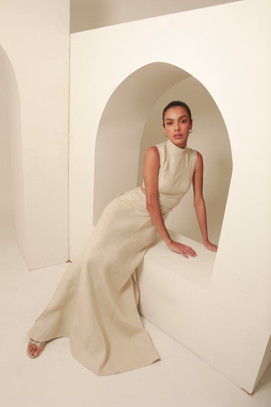 Vittoria Beige Dress